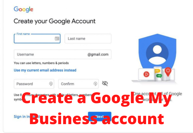 Create a Google My Business account
