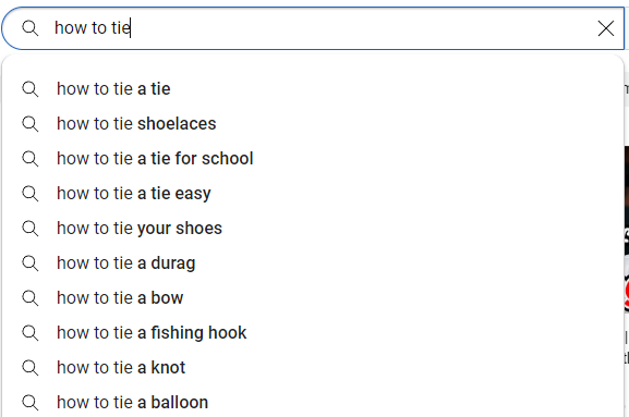 Use the YouTube Search Bar to Find LSI & low-competition keywords