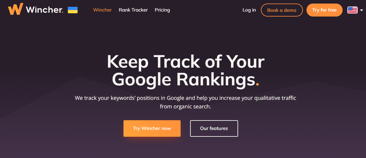 find competitors keywords Wincher