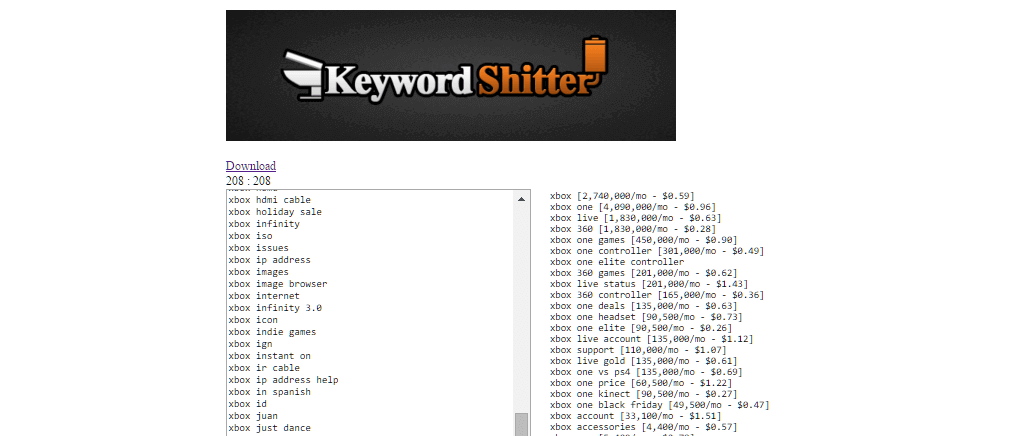 How to Generate Less Competitive and LSI keywords using keywordShitter