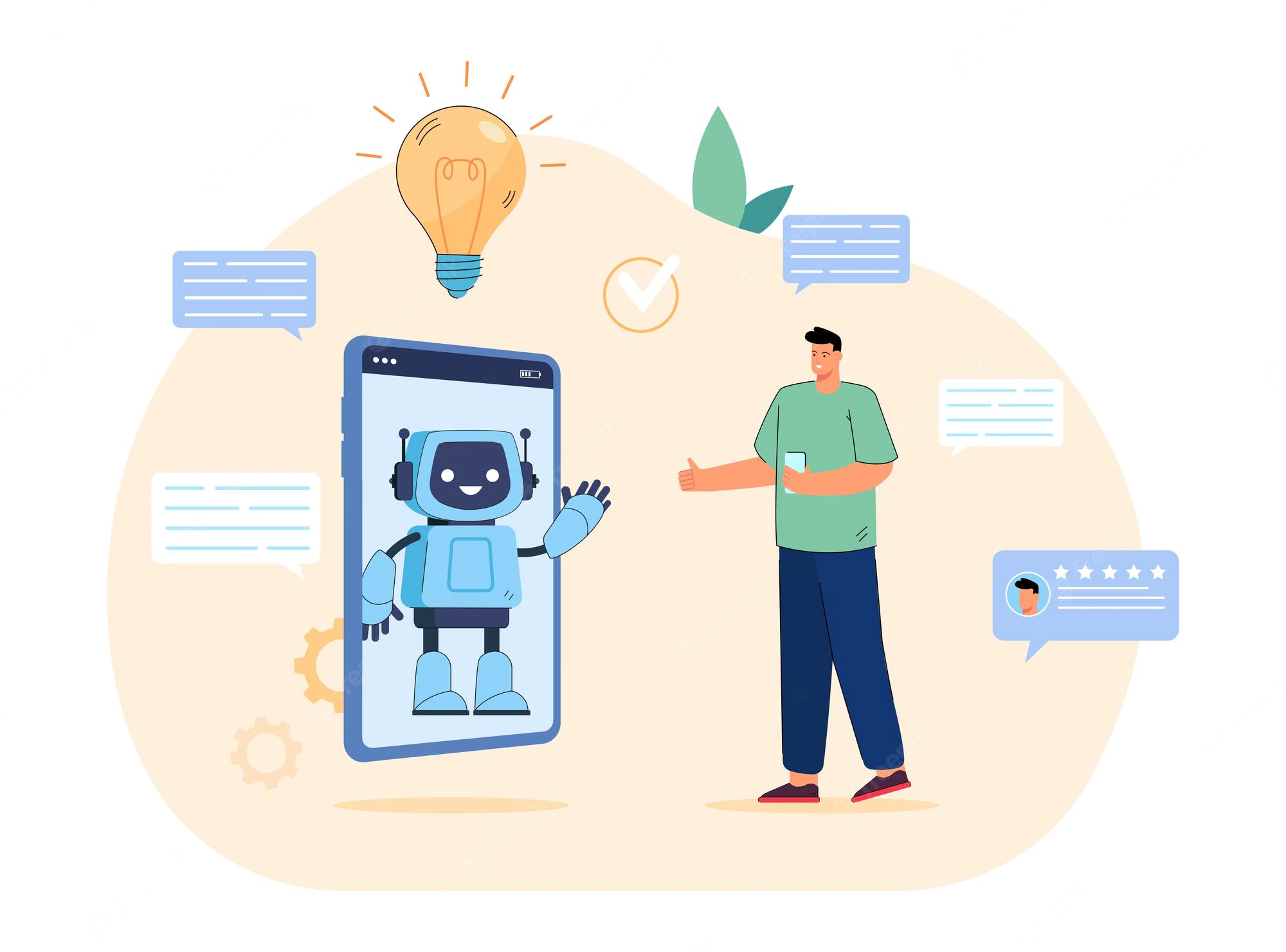 Interact with viewers through AI Facebook Messenger & chatbots