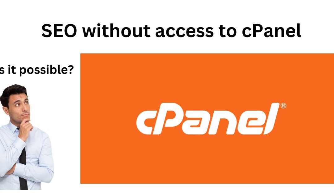 SEO without access to cPanel
