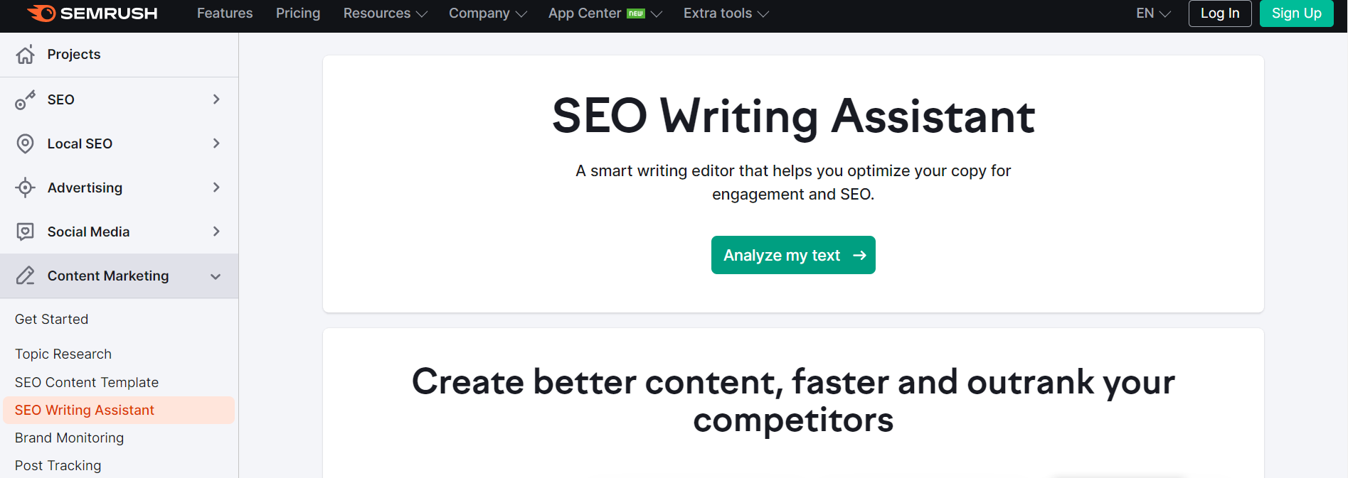 SEO Writing Assistant by Semrush