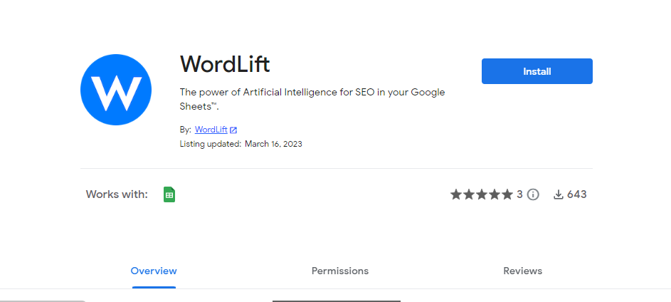 WordLift’s SEO Add-on for Google Sheets