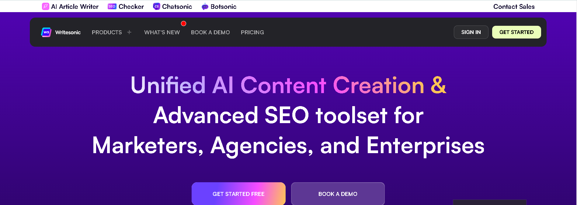 Writesonic AI tool