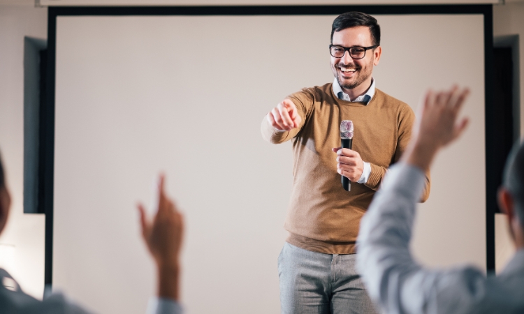 Ask Questions to your audience: