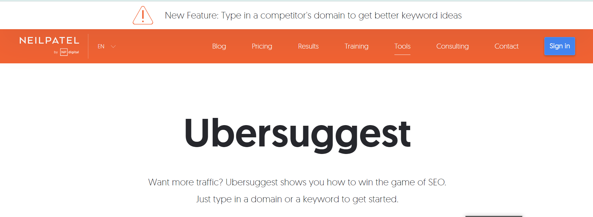 Ubersuggest